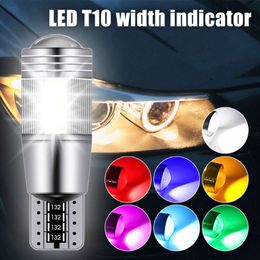 Mejora la bombilla LED del coche T10 W5W Luz de señal Canbus Luces indicadoras de ancho 12V 6000K Auto Claerance Wedge Side Reverse Lámparas 5630 6SMD Lámpara