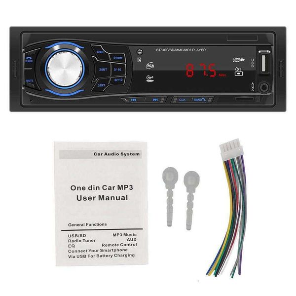 Actualización de Radio de coche, reproductor Mp3 USB, Radio estéreo, reproductor de Audio Digital de 12V, USB/Sd, Bluetooth, Multimedia, FM, tablero de coche con AUX M N6f5