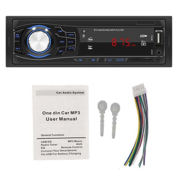 Mise à niveau de l'autoradio USB, lecteur Mp3, stéréo, lecteur Audio numérique 12V, USB/Sd, Bluetooth, multimédia, FM, tableau de bord avec AUX M N6f5