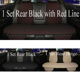 Mise à niveau de la housse de siège de voiture Coussin de siège de voiture universel en lin avec dossier Four Seasons Interior Auto Chair Pad Lin Covers Seat Carpet Mat