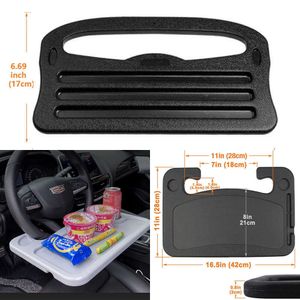 Upgrade Autotafel Dienblad Stuurwiel Pallet Eten Werkwagen Drinken Voedsel Koffie Goede Houder Lade Laptop Computer Mount Stand Auto Accesorrie