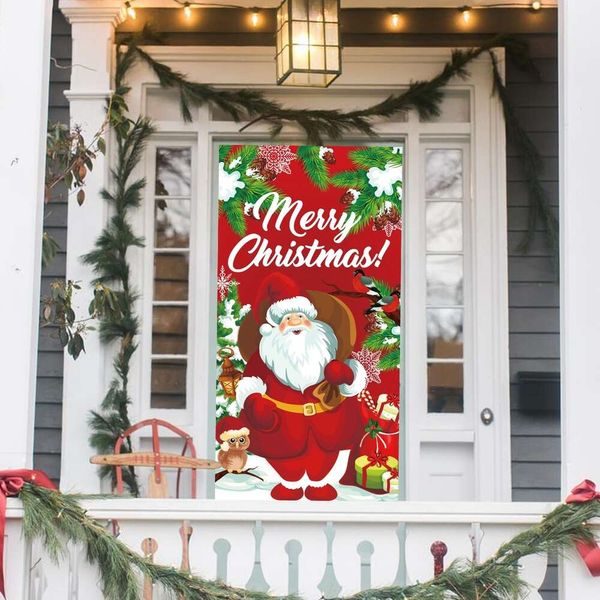 Mise à niveau de la bannière de Noël drapeau du Père Noël Claus Bannière d'arbre de Noël Décoration de Noël pour la maison 2023 Ornements de Noël Cadeaux NAVIDAD NOUVELLE ANNE