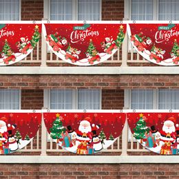 Actualización de Navidad al aire libre Bandera en forma de abanico Banner Feliz Navidad Decoración para el hogar 2023 Adorno de Navidad Regalo de Navidad Año Nuevo 2024
