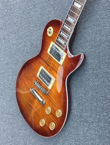 Actualización de guitarra eléctrica de llama tigre de 1959 R9 para guitarra LP 59 estándar6477405