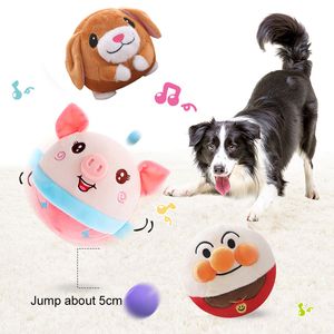 Upgrade Hond Speelgoed Interactieve Pluche Stuiterende Sprong Bal Schudden Squeak Crazy Bouncer Speelgoed Oefening Elektronisch Speelgoed voor Puppy Hond huisdieren