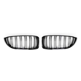 Upgrade F32 2-Slat Zwart Nieren Voor Bmw 4 Serie F33 F36 M3 F80 M4 F82 F83 Vervanging voorbumper Mesh Grills 2013-2020