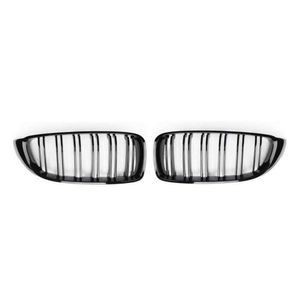 Mise à niveau F32 calandre noire à 2 lamelles pour BMW série 4 F33 F36 M3 F80 M4 F82 F83 grilles de maille de pare-chocs avant de remplacement 2013-2020