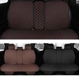 Housse de siège arrière de voiture en lin, respirante, grande taille, protection de coussin de siège automatique, tapis de siège arrière avec dossier, adapté à la voiture Suv Van