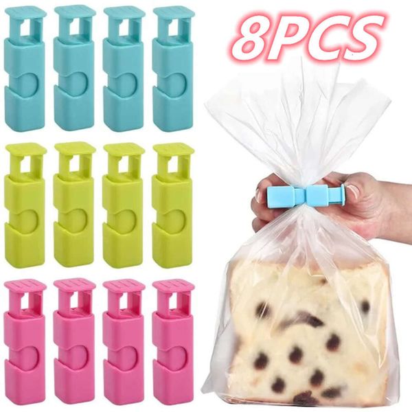 Mejora de la bolsa de sellado de alimentos, Clip reutilizable, herramientas de almacenamiento de alimentos frescos, abrazadera selladora de plástico, bolsa de sellado de pan, Clips de almacenamiento de cocina hogareña