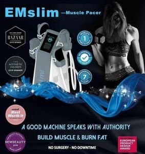Actualización HIEMT EMS Terapia para adelgazar Vertical 4 manijas Emslim Neo Máquina electromagnética enfocada de alta intensidad para desarrollar músculos Máquina para esculpir el cuerpo con RF