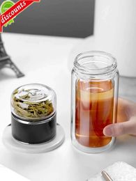 Bouteille d'eau de thé Portable en verre de haute qualité, avec filtre à thé, pour Sport en plein air, Camping, verres, tasse écologique