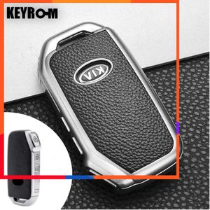 Étui de clé de voiture en cuir amélioré, couverture complète pour KIA Sportage R GT Stinger GT Sorento Ceed CD Cerato Forte 2018 2019, coque de Protection