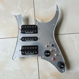 Mise à niveau chargé de pickguard HSH Set multifonction commutateur Black DiMarzioibz Alnico Pickups 20 tons plus fonction pour le harnais de soudage de guitare RG