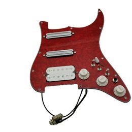 Upgrade geladen bevolkte ssh pickguard pickups set 7-way switch gib alnico 5 pickups fd gitaar 3 enkele cut way switch 20 tonen