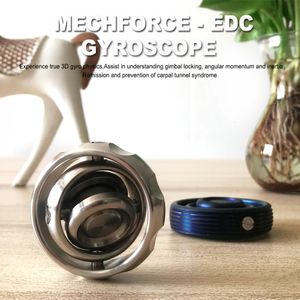 Mise à niveau Mechforce EDC Gyroscope en métal, décompression du bout des doigts, jouet pour adulte, Anti-Stress, équilibre Fidget Spinner 240301