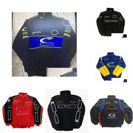 Mise à niveau des vêtements de moto F1 Forma 1 Racing Jacket Fl Brodé Team Cotton Vêtements Spot Sales Drop Delivery Mobiles Motos Ac Dhpop