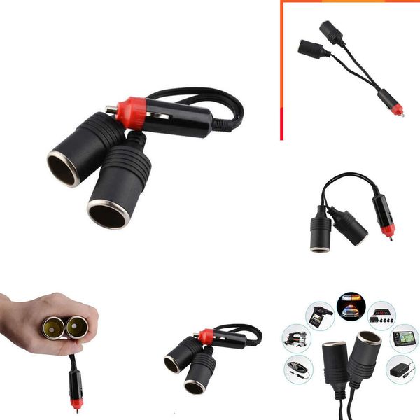 Allume-cigare de voiture à double Port 12V-24V, mise à niveau, chargeur d'alimentation, séparateur de prise, connecteur adaptateur, Gadget