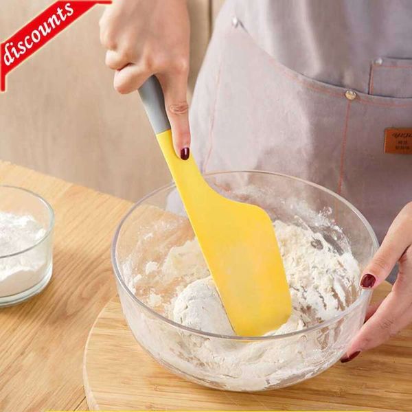 Actualización nueva espátula para crema de pastel de 34 cm, espátula para tortilla antiadherente, espátula para mantequilla, raspador para mezclar harina, herramienta para hornear, raspador de pastelería resistente al calor