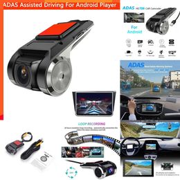 Upgrade Nieuwe ADAS voor Android Speler Navigatie Full HD Auto DVR USB Dash Cam Nachtzicht Rijden Recorders Auto Audio Voice Alarm