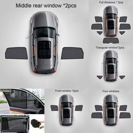 Protection solaire magnétique pour fenêtre de voiture, mise à niveau, pour Toyota Land Cruiser 200 2008 2012 2014 2015 2016 2017 2018 2019 2020, accessoires