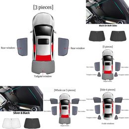 Upgrade Nieuwe Magnetische Auto Zonnescherm Schild Voorruit Frame Gordijn Achterzijde Baby Window Zonnescherm Vizier voor Peugeot 3008 P84 2016-2023