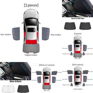 Mise à niveau du nouveau pare-soleil magnétique de voiture, cadre de pare-brise avant, rideau arrière, fenêtre latérale de bébé, pare-soleil pour Peugeot 3008 P84 2016-2023