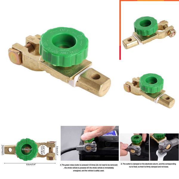 Actualización nuevo Protector de corte de aleación de Zinc profesional Terminal a prueba de fugas interruptor de apagado de batería de coche