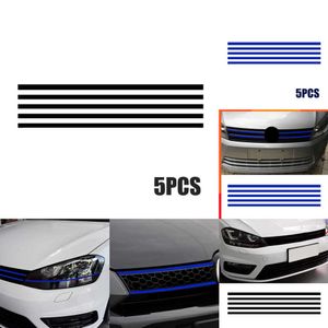 Upgrade Nieuwe Reflecterende Auto Strips Sticker Voorkap Grill Decals Waterdichte Auto Decoratie Stickers voor VW Golf 6 7 Tiguan