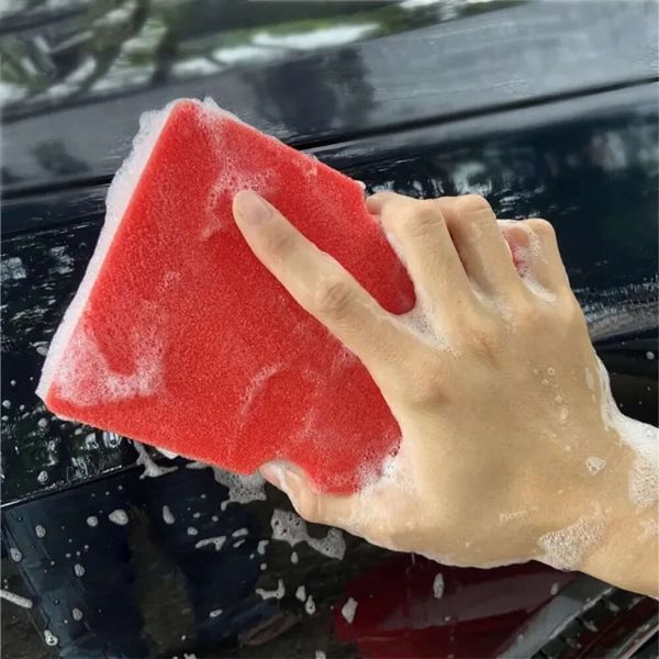 Améliorer le nouveau lavage spécial extra grande voiture rouge éponge absorbant détaillant les voitures outils de nettoyage accessoires