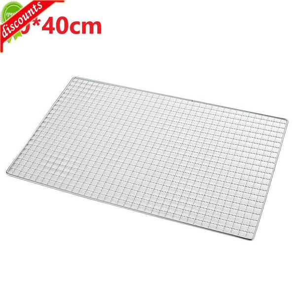 Mise à niveau des tapis de cuisson antiadhésifs, outils de cuisson, grille de barbecue en acier inoxydable, filet de maille, grille de grille, tapis de barbecue, accessoire de revêtement de barbecue