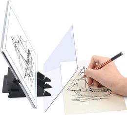 Tablero de dibujo de imagen óptica actualizado Asistente de bocetos Herramienta de aprendizaje de bocetos Tablero de rastreo Pintura Artefacto Kit de bocetos para niños y principiantes