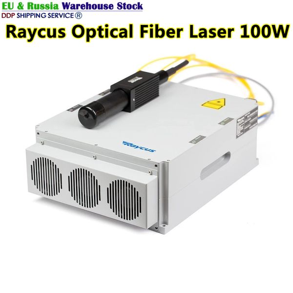 Actualización del módulo láser de fibra Raycus Original, fuente de fibra óptica de 100 W, puede cortar 3mm, marcador de latón, grabador, uso de recubrimiento, desoxidación