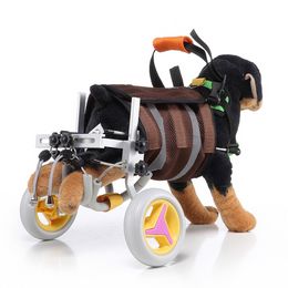 Mettre à niveau les fauteuils roulants pour animaux de compagnie pour chien handicapé, scooter pour chien, faible handicapé, patte arrière handicapée, véhicule à 2 roues motrices