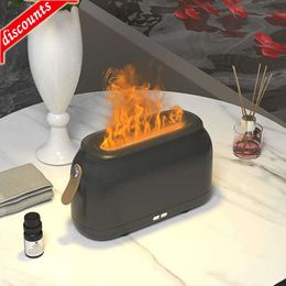 Upgrade Draagbare Aroma Diffuser Simulatie Vlam USB Ultrasone Luchtbevochtiger Home Office Luchtbevochtiger Aromatherapie Vlam Lamp Diffuser