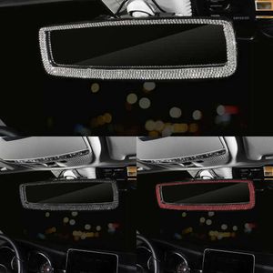 Mise à niveau strass voiture intérieur rétroviseur décor charme cristal diamant rétroviseur couverture Bling voiture accessoires pour filles