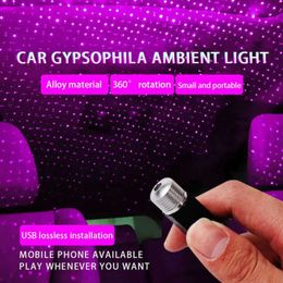 Mise à niveau romantique 5V USB LED ciel étoilé veilleuse alimenté galaxie étoile projecteur lampe pour toit de voiture maison chambre plafond décor Plug Play