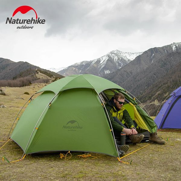 Mise à niveau de la tente Cloud 2 en forme de T en forme de U pour 2 personnes, tentes de Camping ultralégères en plein air 240220