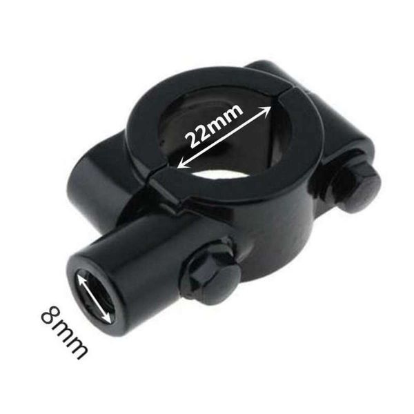 Actualización Actualización 1 Uds 22Mm M10 M8 soportes de montaje de espejo de motocicleta abrazadera de soporte para manillar de motocicleta ciclomotor Dirt Pit Bike ATV Quad 4 ruedas