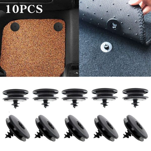 Mise à niveau 20 pièces de coussinets de pied de voiture, boucle de fixation, Clips pour tapis, pinces de tapis antidérapantes, supports de sol, fixation automatique, accessoires d'intérieur de voiture