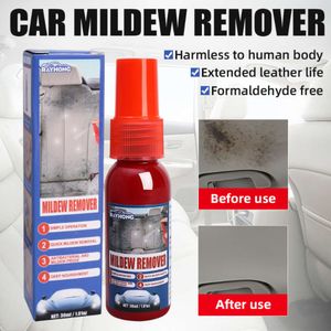 Actualización Actualización Removedor de moho para automóviles Limpiador interior Tapicería Asientos Pies Techo Limpieza y mantenimiento de moho Spray Herramientas de limpieza automática 30 ml