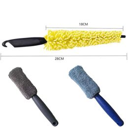 Brosse de nettoyage de voiture, mise à niveau, brosse de nettoyage de voiture, brosse de jante en microfibre pour coffre de moto, brosse de détail automobile, accessoires de voiture