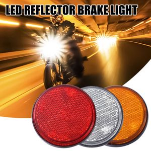 Actualización Actualización Luces traseras LED Reflectores de advertencia nocturna 24 SMD Universal Coche Motocicleta Lámpara única Luz de freno 12-24V Blanco/Amarillo/rojo