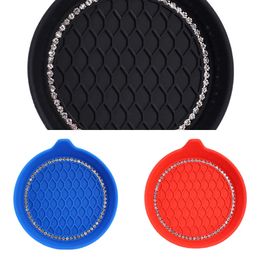 Upgrade Upgrade Antislip Water Cup Pad Auto Coaster Diamant Strass Bling Decoratie Antislip Rubber Cup Fles Mat Accessoires