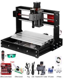 Version améliorée CNC 3018 Pro GRBL contrôle bricolage CNC Machine 3 axes Pcb fraiseuse bois routeur graveur avec contrôleur hors ligne4363468