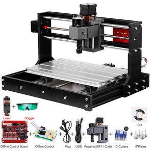 Version de mise à niveau CNC 3018 Pro GRBL contrôle bricolage CNC Machine 3 axes Pcb fraiseuse bois routeur graveur avec contrôleur hors ligne