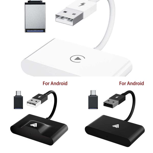 Actualización del adaptador inalámbrico Carplay para Iphone Android 5Ghz Wifi adaptador inalámbrico para coche Carplay inalámbrico Dongle Plug Play actualización en línea