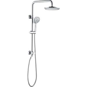 Améliorez votre expérience de douche avec le système de pomme de douche de pluie aux douches brillantes - piste de douche de pluie de 9 pouces, douche à main, supports de hauteur réglables