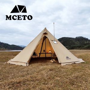 Tente pyramide surdimensionnée 5m avec jupe de neige avec veste de cheminée en plein air tente de camping randonnée audnings Shelter tipi tipi 240327