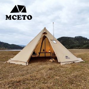 Verbeterde 5m oversized piramide tent met sneeuwrok met schoorsteenjack Outdoor Camping Tent wandelen luifels schuilplaats Tipee Tipi 240417
