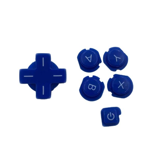 Boutons Abxy mis à niveau D-Pad Boutons Remplacement de qualité ABS - Fabriqué pour 3ds blanc / rouge / violet / bleu - pièces de jeu